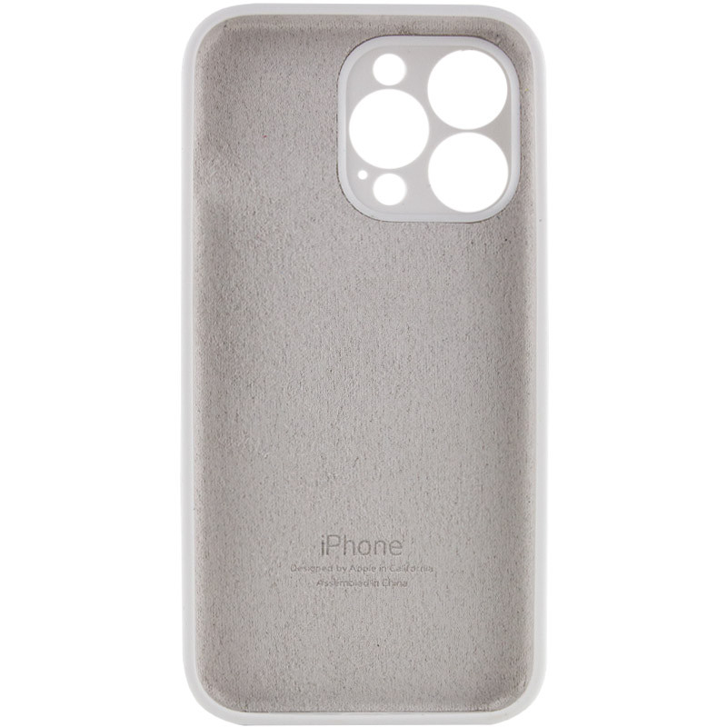 Silicone Case Full Camera Protective (AA) для iPhone 15 Pro Max (White)-1